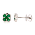 Green 0.27ct tw Emerald Stud Earrings