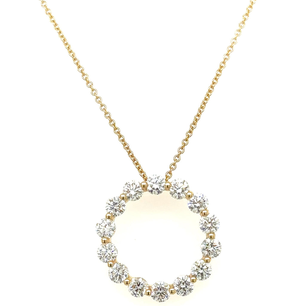 1.19ct tw Diamond Circle of Life Pendant Necklace