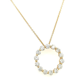 1.19ct tw Diamond Circle of Life Pendant Necklace
