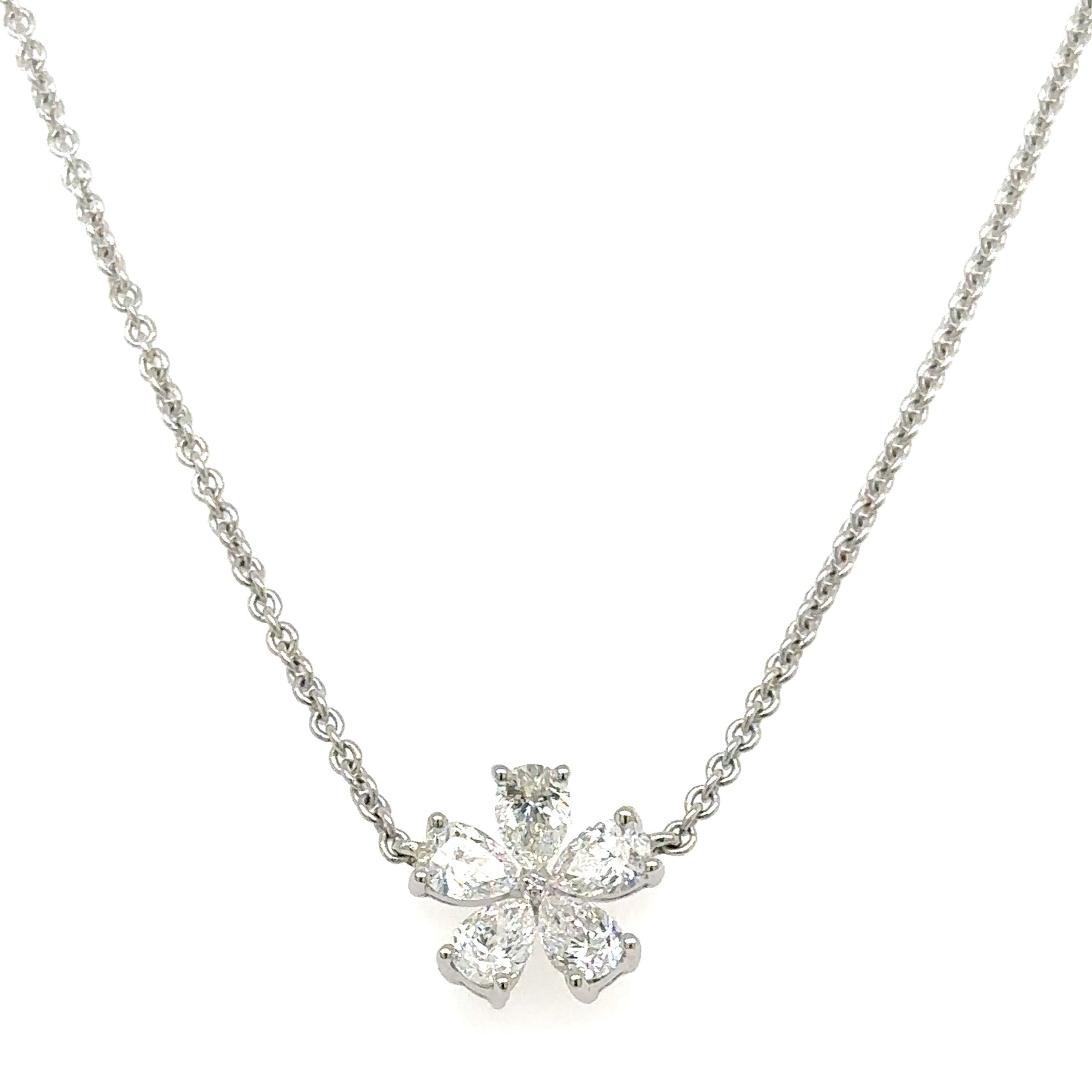 0.66ctw Ladies Diamond Pendant Necklace