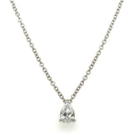 0.66carat Lab-grown Diamond Pear-shape Solitaire Pendant Necklace