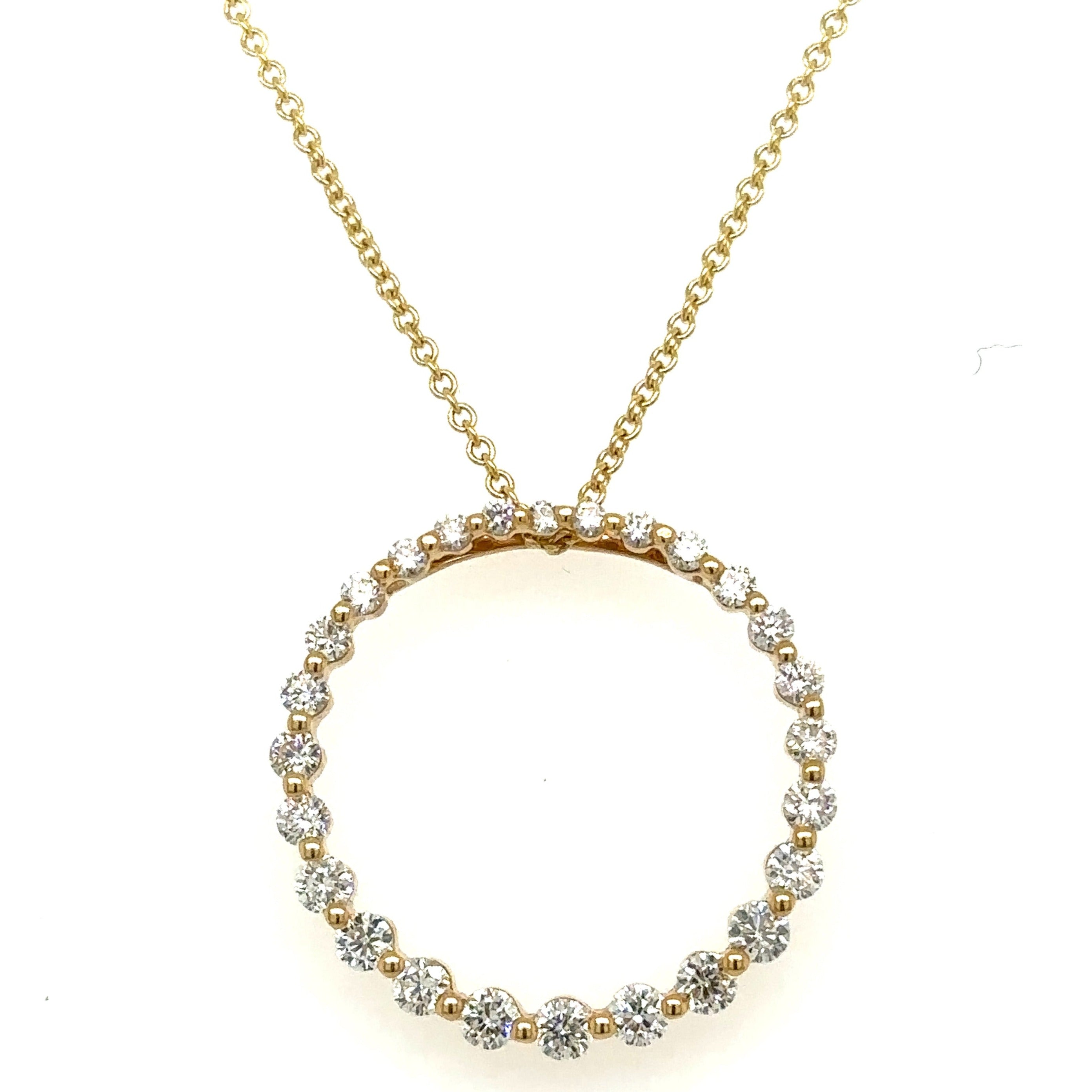 1.01ct tw Diamond Circle of Life Pendant Necklace