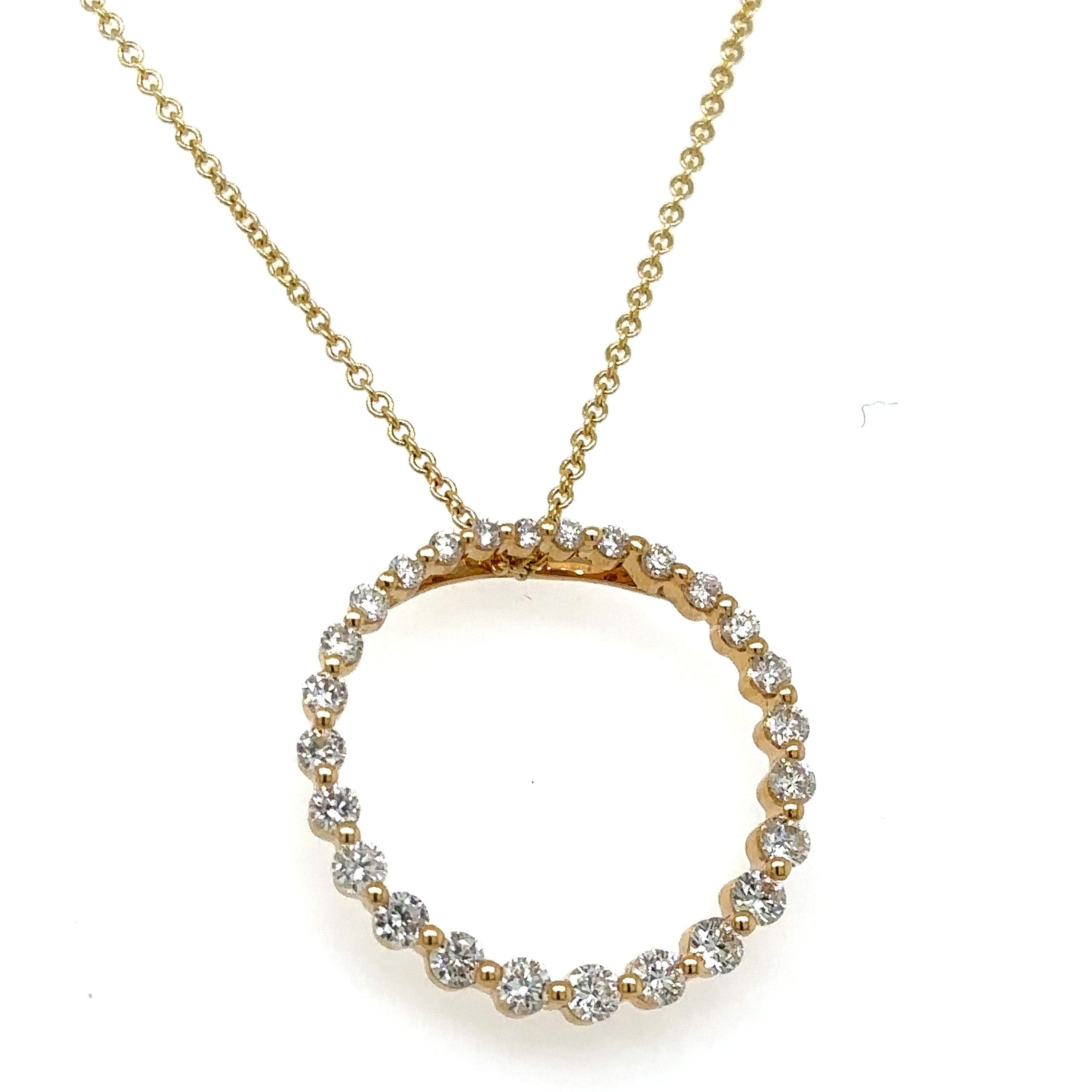 1.01ct tw Diamond Circle of Life Pendant Necklace