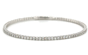 Diamond Semi flexible Bangle Bracelet 0.79ct tw