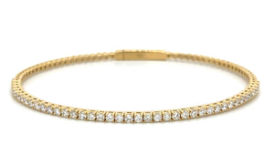 Diamond Semi Flexible Bangle Bracelet 1.14ct tw