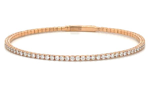Diamond Semi flexible Bangle Bracelet 1.95ct tw