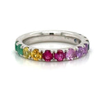 1.55ct tw Rainbow Sapphire Ring