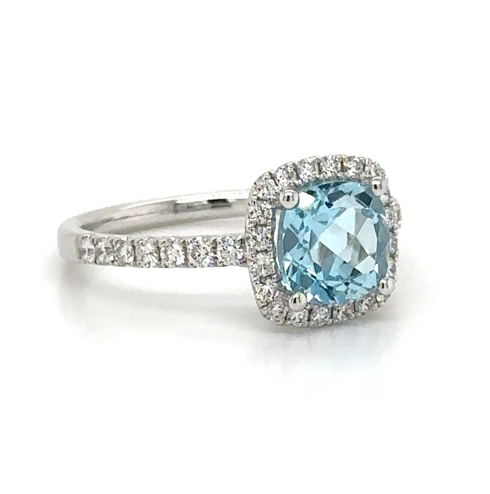 2.58ct tw Blue Topaz & Diamond Ring