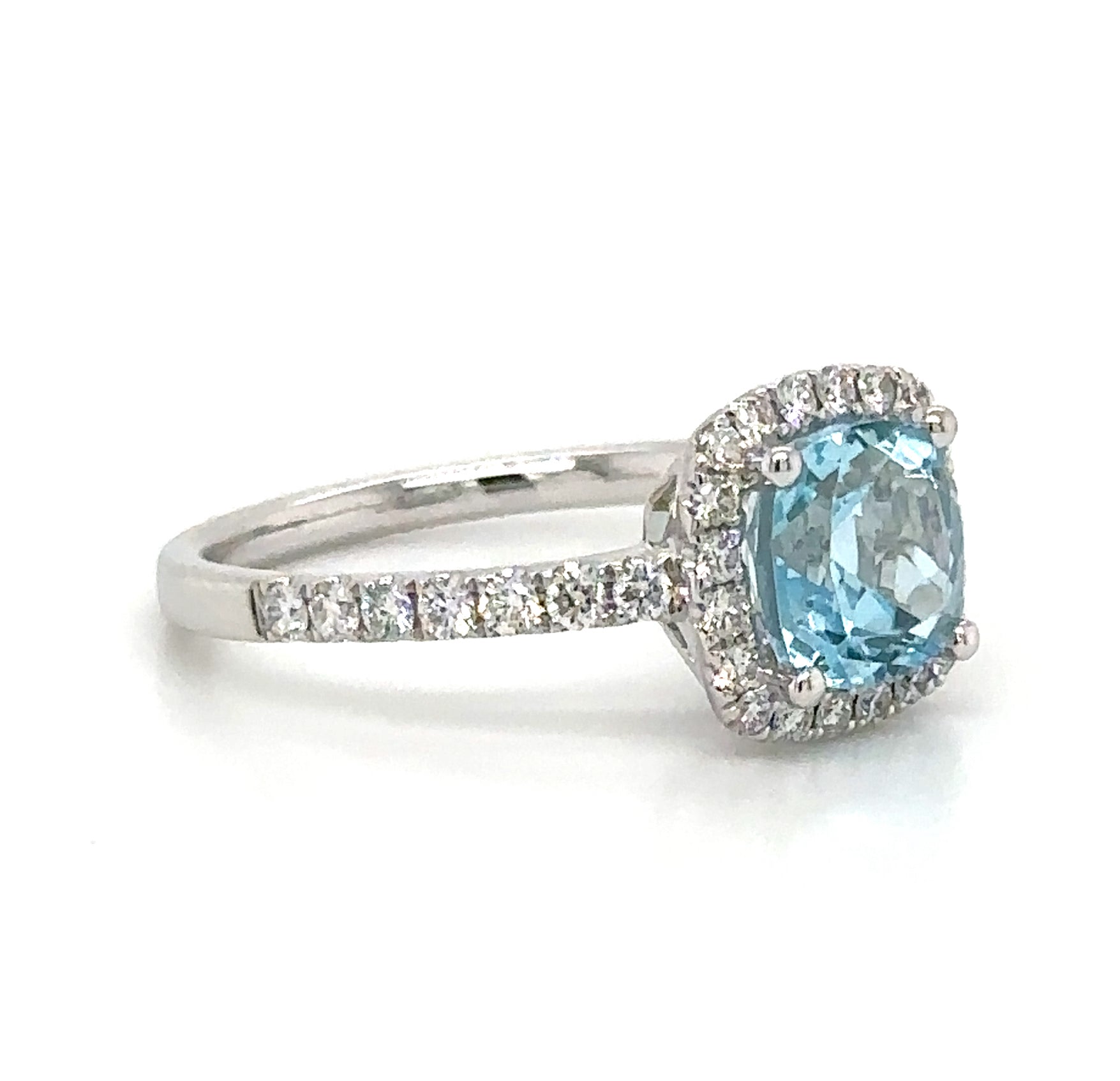 2.58ct tw Blue Topaz & Diamond Ring