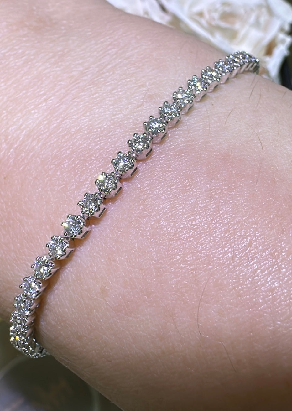 2.15carat Diamond Tennis Line Bracelet