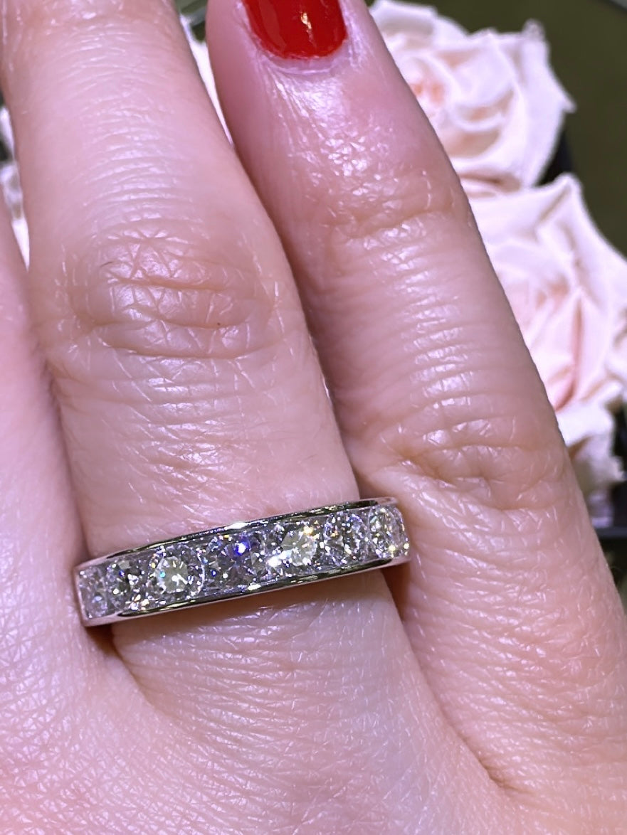 1.56ct t.w. Diamond Channel Band Ring