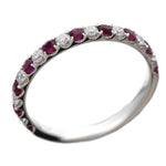 Ruby & Diamond Alternating Ring