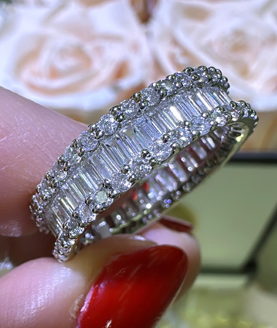 2.52ct t.w. Eternity Baguette Diamond Ring