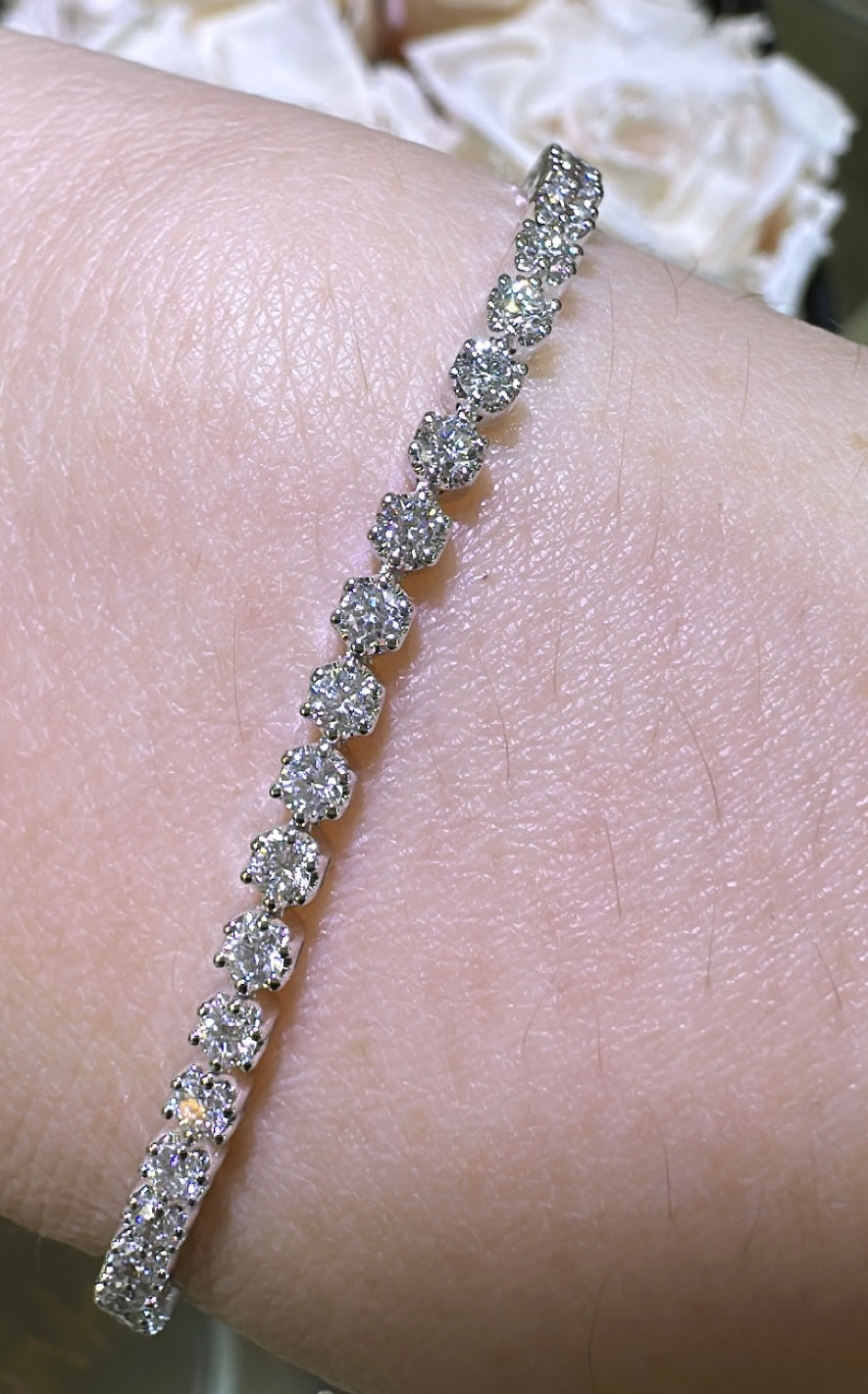 2.15carat Diamond Tennis Line Bracelet