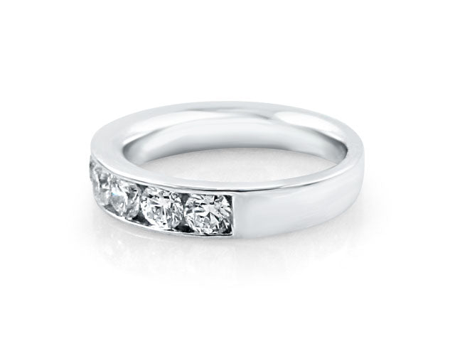1.56ct t.w. Diamond Channel Band Ring