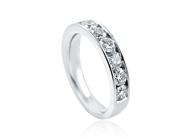 1.56ct t.w. Diamond Channel Band Ring