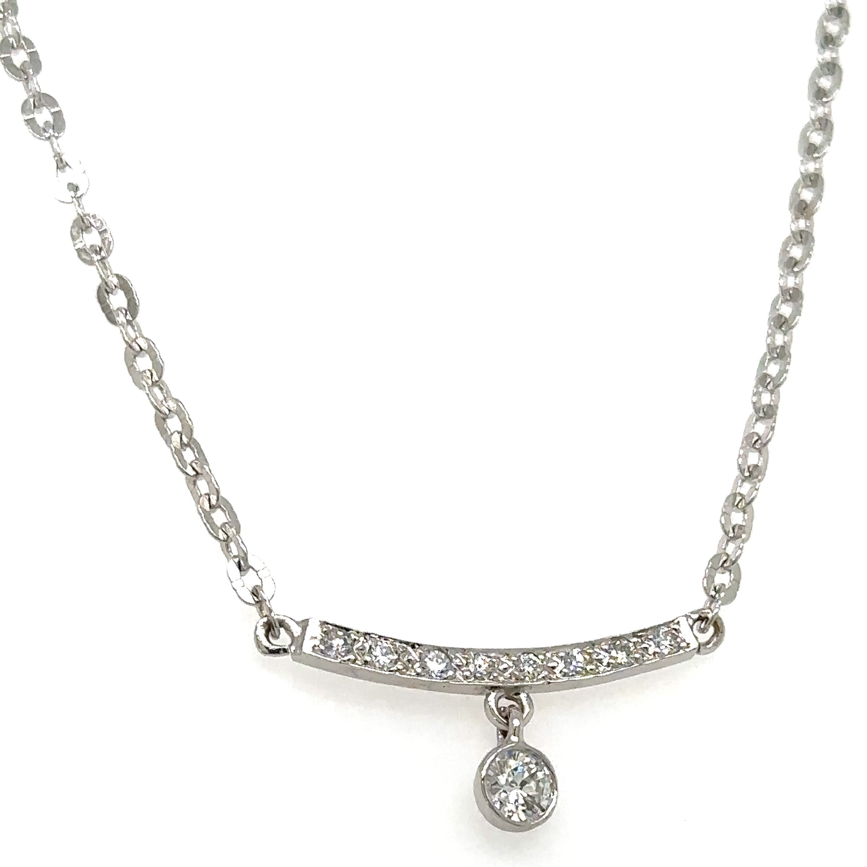 0.30ct tw Diamond Bar Necklace