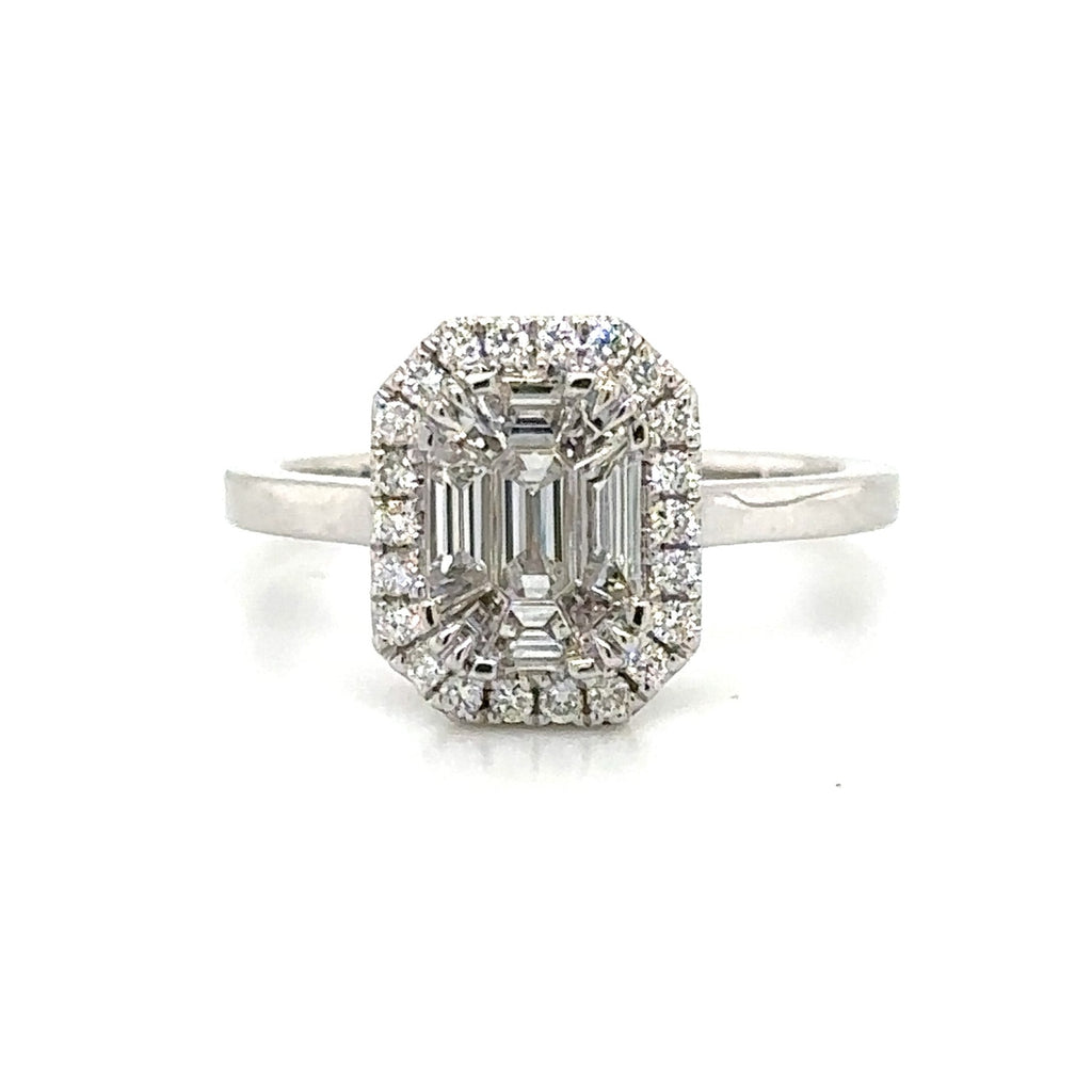 Invisible-set Diamond 0.68ct t.w. Engagement Ring