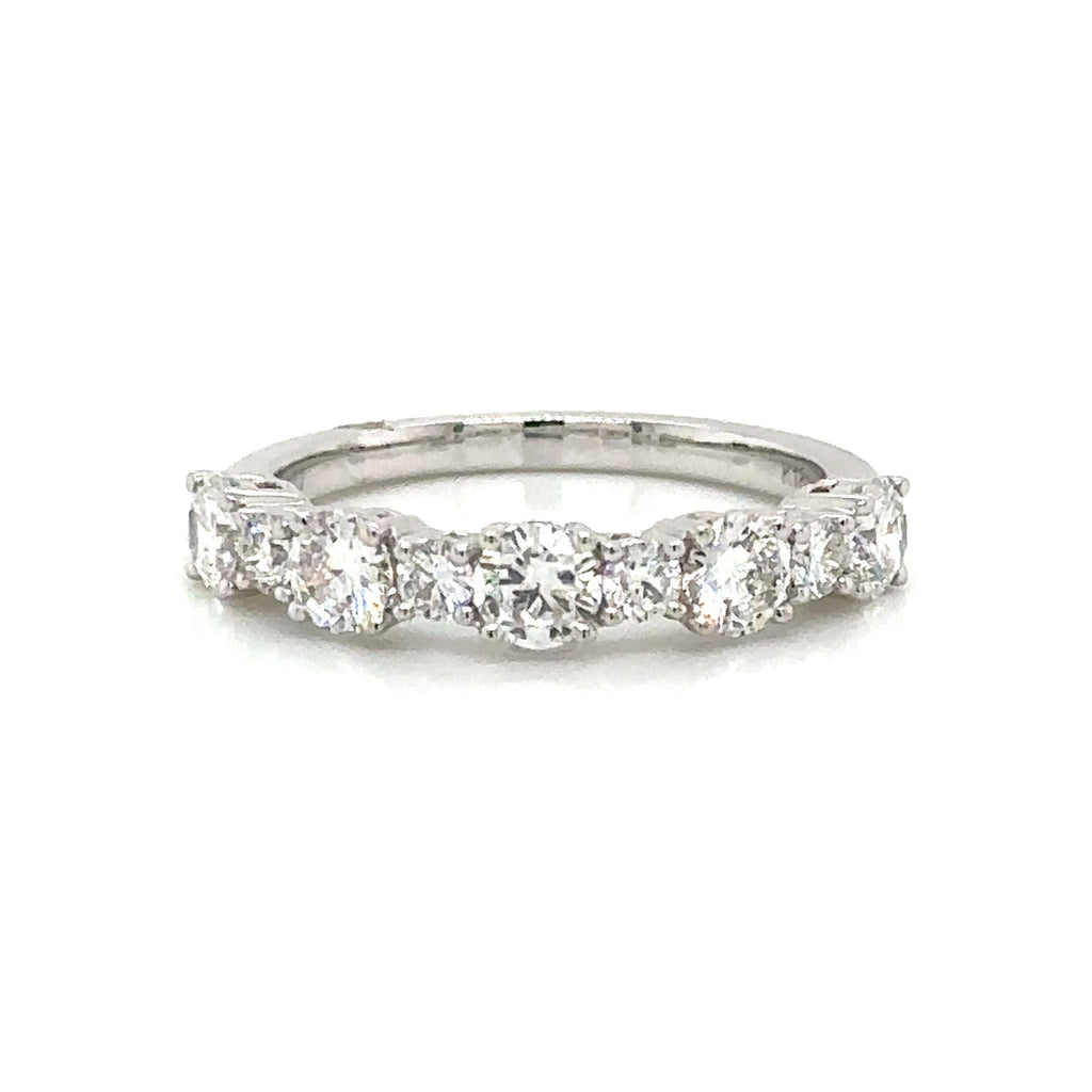 1.18ct tw Diamond Half Eternity Band Ring