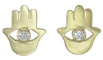 0.05ct tw Hamsa Diamond Stud Earrings