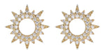 0.23ct tw Sun Burst Diamond Stud Earrings