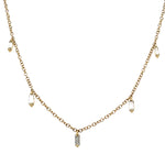 0.68ct tw Dangling with Baguette-cut Diamond By The Yard Necklace