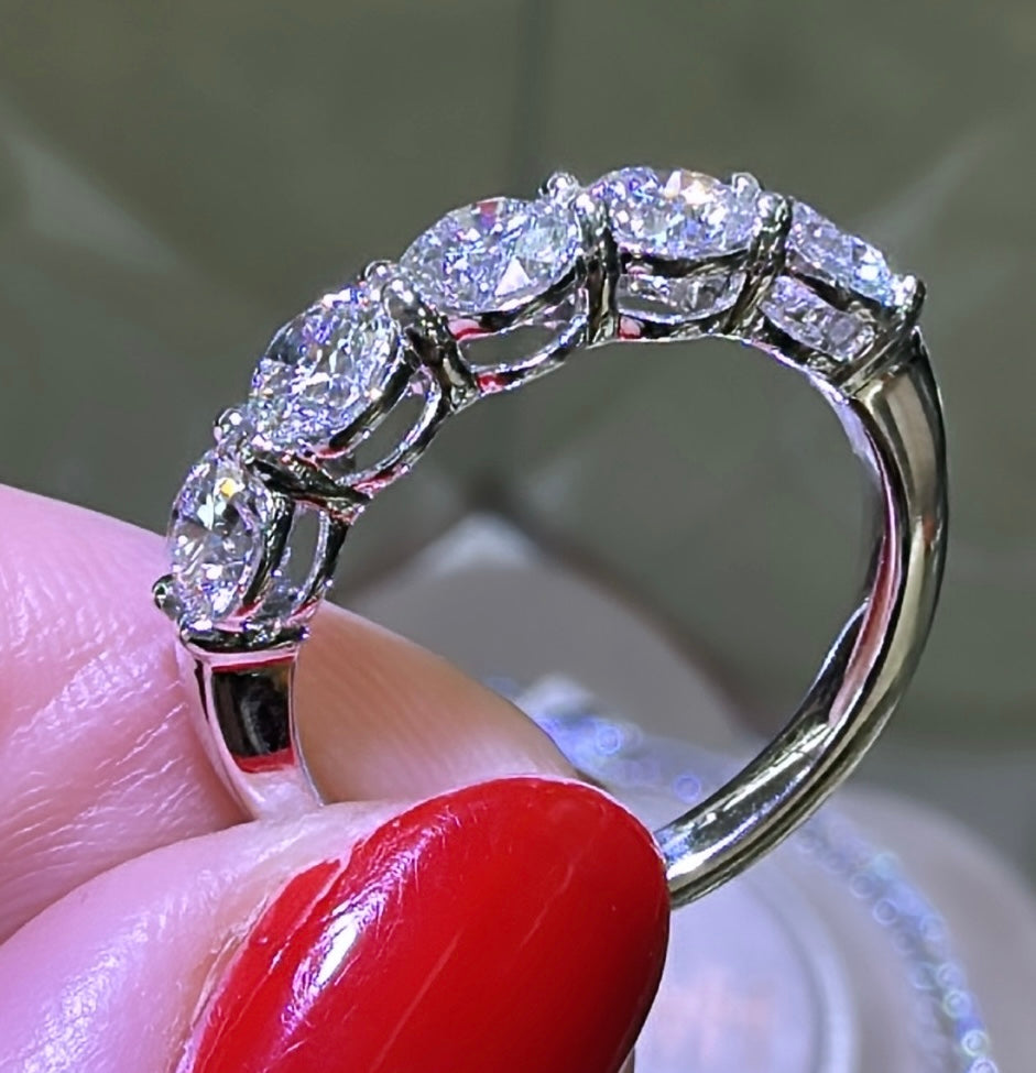Copy of GIA Certified 2.00carat Five Stone Diamond Ring