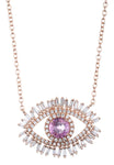 1.14ct tw Protective Evil Eye Diamond Pendant Necklace