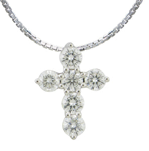 0.54ct tw Diamond Cross Pendant Necklace