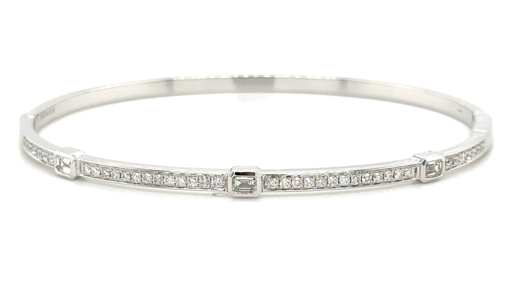 Diamond Bangle Bracelet 0.72ct tw