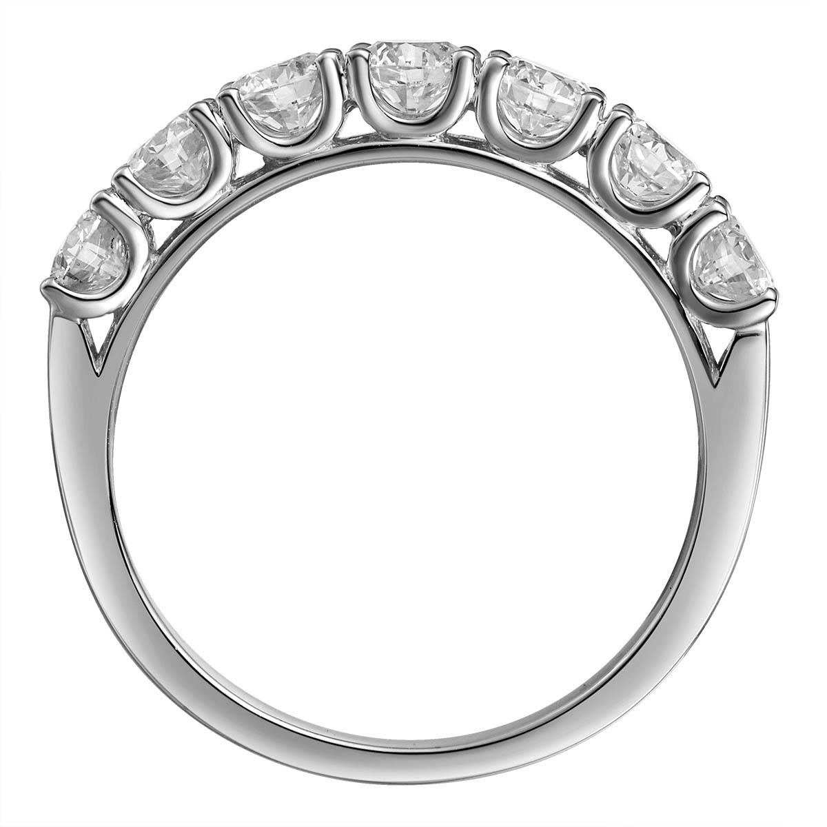 Ladies Diamond 1.31ct tw Round Brilliant Cut Halfway Eternity Ring
