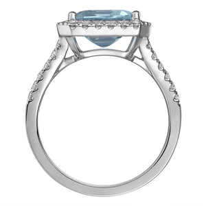 4.62carat Aquamarine & Diamond Cocktail Ring