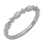 Mixed-shape Round & Marquise Single Prong 0.38ct tw Diamond Ring