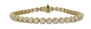 Ladies Diamond Miracle Set 7.00ct tw Tennis Riviera Line Bracelet