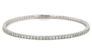 Diamond Semi flexible Bangle Bracelet 1.97ct tw