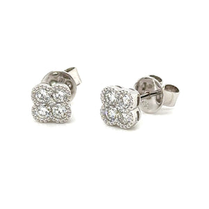 Clover 0.57ct tw Stud Diamond Earrings