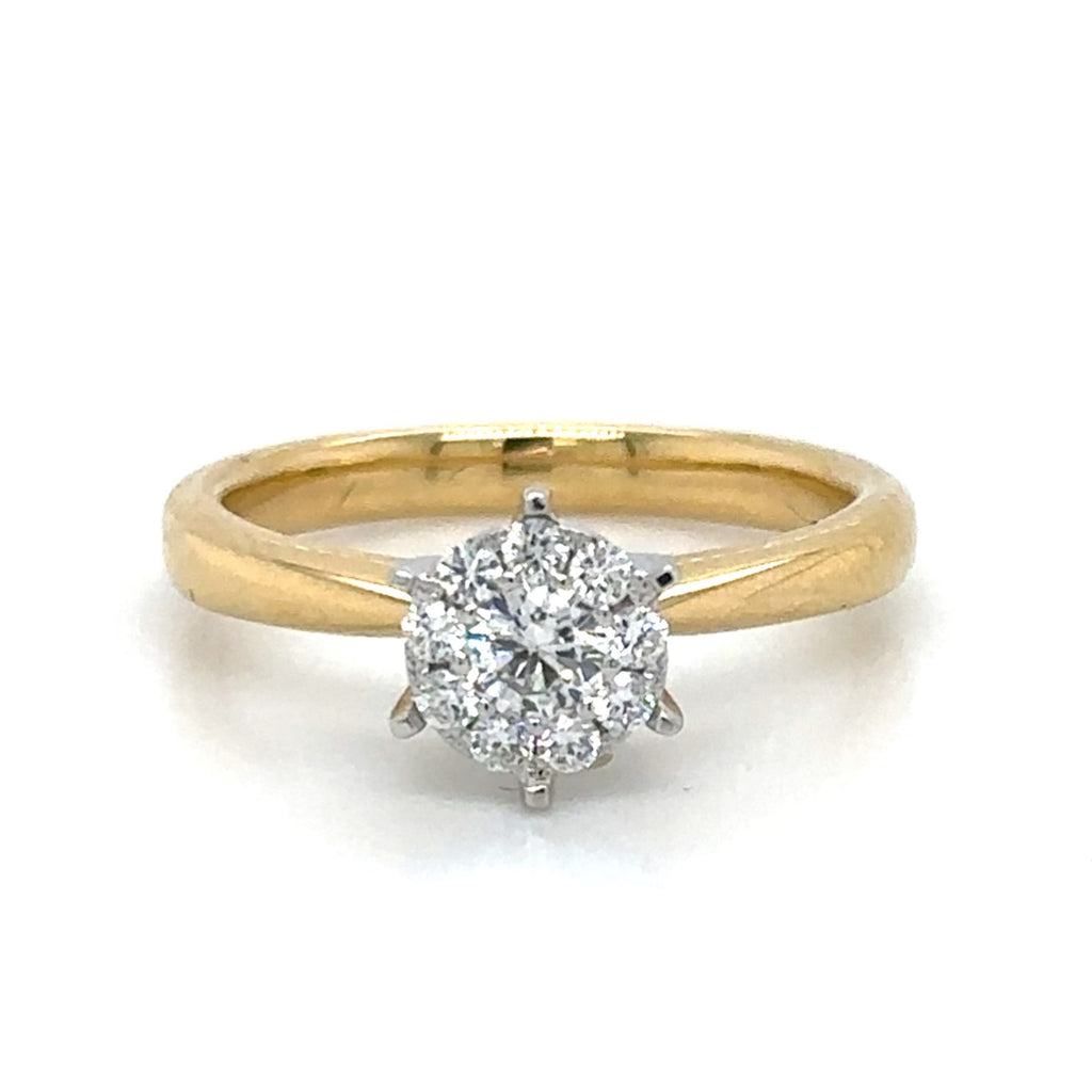 0.35ct tw Round Brilliant-cut Shape Engagement Diamond Ring