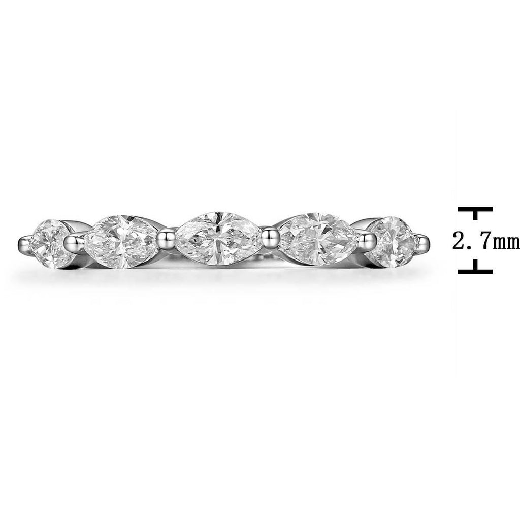 0.70ct tw Marquise Single Prong Diamond Ring