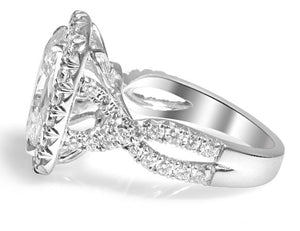 Henri Daussi Designer Signed GIA Certified Totaling 4.59cts Diamond  Engagement Anniversary Ring