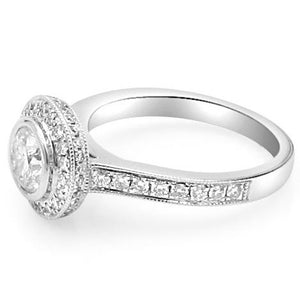 ﻿﻿﻿Bezel Set Diamond Engagement Ring (0.72ct)