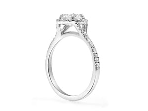 GIA Certified Henri Daussi Engagement Ring 1.09CT T.W.