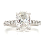 GIA Certified 2.11ct tw Oval Brilliant Cut Engagement Ring
