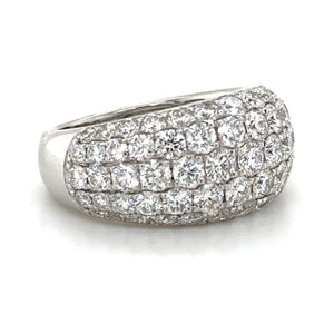 Five Row Pave Diamond Right-hand Statement Ring 3.52ct tw