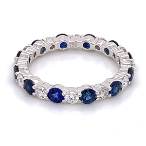 2.15ct tw Blue Sapphire & Diamond Ring