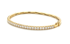1.61ct tw Diamond Yellow Gold Bangle Bracelet