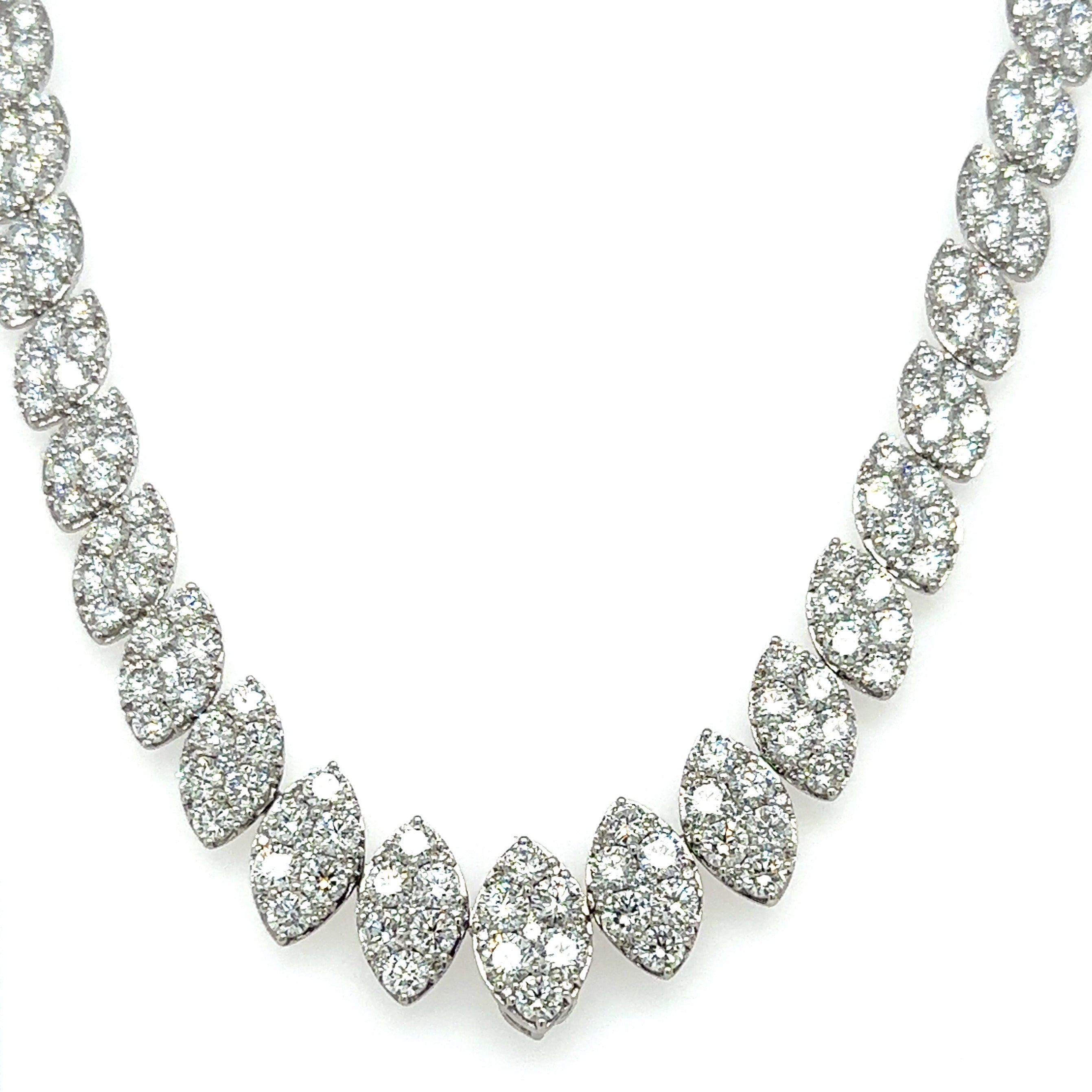 Exquisite 16.72CT T.W. Statement Diamond Necklace