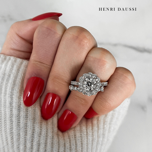 GIA Certified Henri Daussi Engagement Ring 1.96CT T.W.
