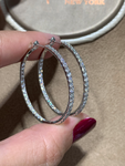 Diamond Inside-out Hoop Earrings 1.99ctw
