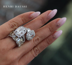 Henri Daussi GIA Certified Cushion Cut 1.85ct t.w. Halo Engagement Anniversary Ring - HANIKEN JEWELERS NEW-YORK