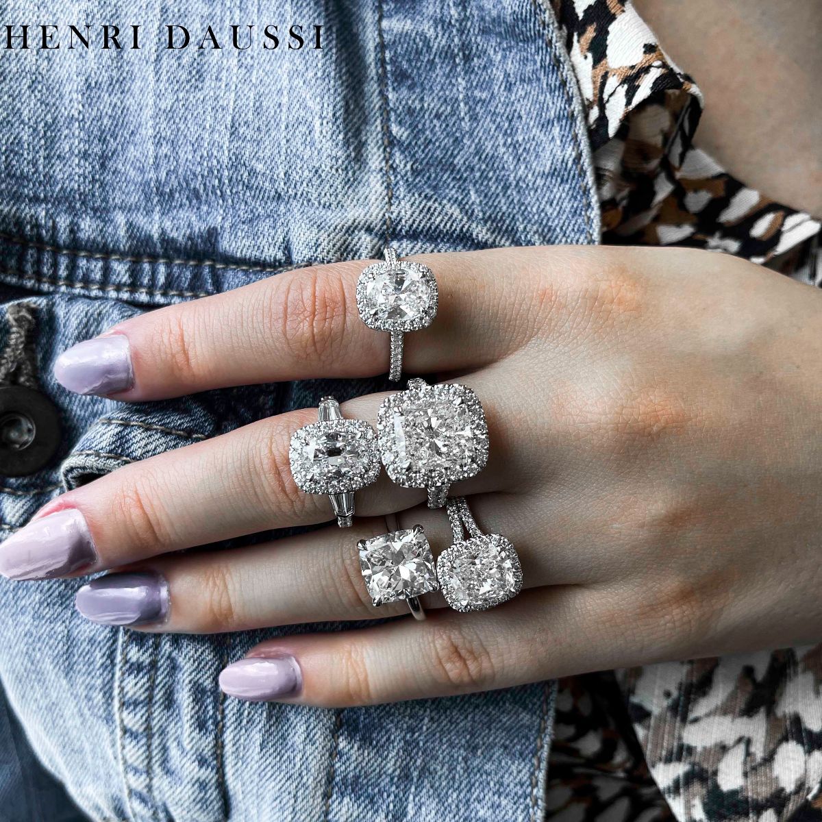 Henri Daussi Platinum GIA Certified 2.78ct tw Pear Shape Diamond Halo Engagement Anniversary Ring - HANIKEN JEWELERS NEW-YORK